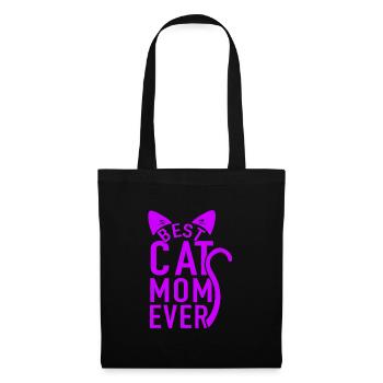 Chat Maman Chat Chat Chat Amoureux Cadeau - Sac en tissu - noir - Devant