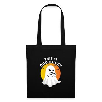 Halloween - Ghost this is boo sheet - Sac en tissu - noir - Devant