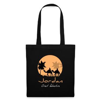 Jordanien - Dromedar - Kamel - Karawane - Stoffbeutel - Schwarz - Vorne