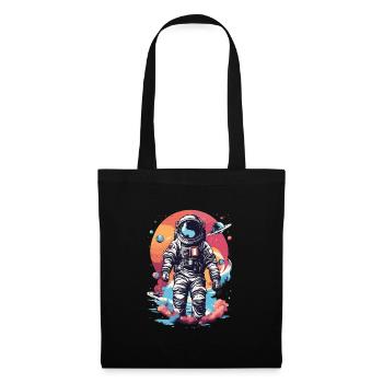 Cool astronaut in space - Tote Bag - black - Front
