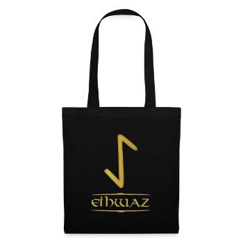 Eihwaz - Rune /Older Futhark /Series of 24 Runes - Tote Bag - black - Front