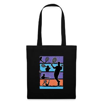 padel padel tennis padeltennis player paddle padle - Tote Bag - black - Front
