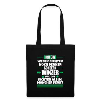 Neither poets nor thinkers, but winemakers - Tote Bag - black - Front
