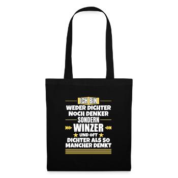Neither poets nor thinkers, but winemakers - Tote Bag - black - Front