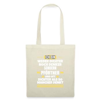Ni poète ni penseur, mais porteur - Sac en tissu - nature - Devant