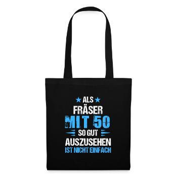 With 50 good-looking router bits - Tote Bag - black - Front