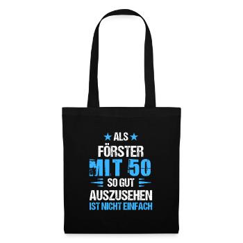 À 50 ans, beau forestier - Sac en tissu - noir - Devant