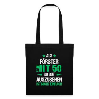 À 50 ans, beau forestier - Sac en tissu - noir - Devant