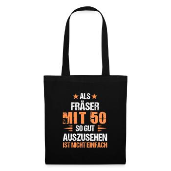 With 50 good-looking router bits - Tote Bag - black - Front