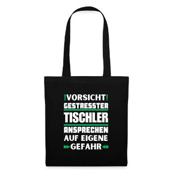 Ne parlez pas à des menuisiers stressés ! - Sac en tissu - noir - Devant
