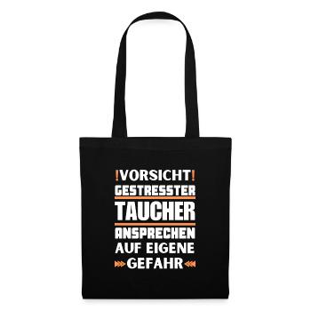 Don't talk to stressed diver! - Tote Bag - black - Front