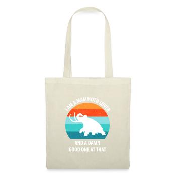 Lustiges Mammut Steinzeit Eiszeit Design Urzeit - Stoffbeutel - Natur - Vorne