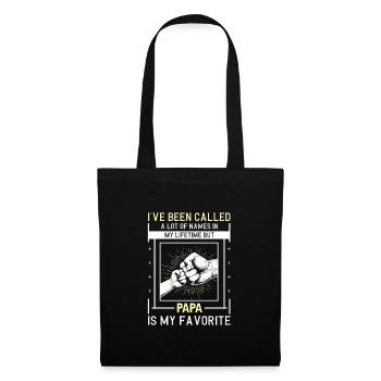 Idée de cadeau papa père fils appelé beaucoup de noms - Sac en tissu - noir - Devant