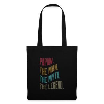 Papa Grand-père disant Papaw L’homme Le mythe La légende - Sac en tissu - noir - Devant