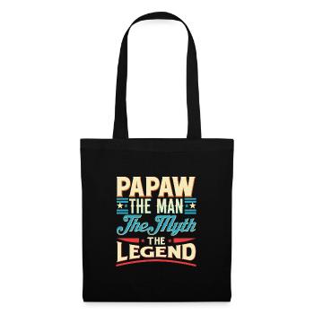 Papa Grand-père disant Papaw L’homme Le mythe La légende - Sac en tissu - noir - Devant