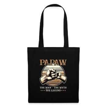 Papa Grand-père Père Idée Cadeau Papaw Dire Humour - Sac en tissu - noir - Devant