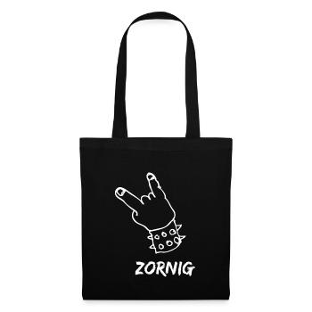 Angry - Tote Bag - black - Front