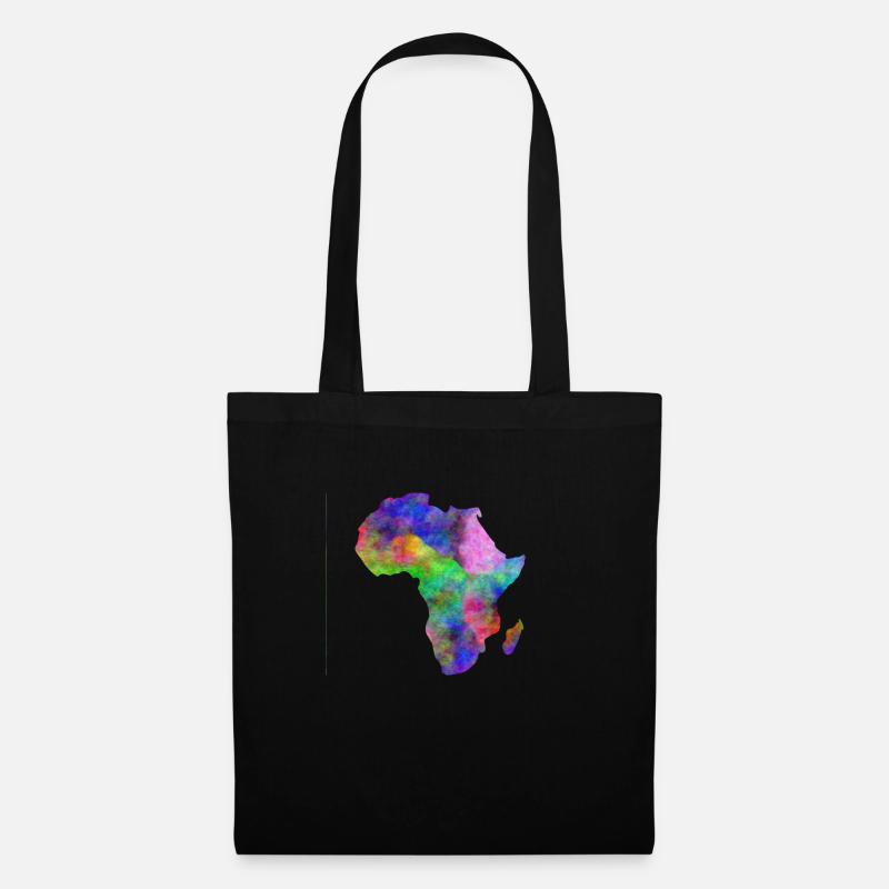 afrika bunt - Stoffbeutel - Schwarz
