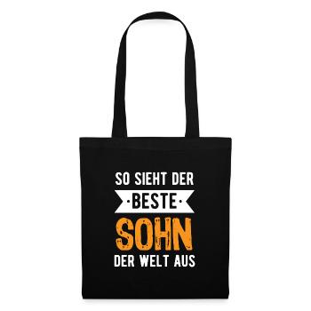 So sieht der beste Sohn der Welt aus - Stoffbeutel - Schwarz - Vorne