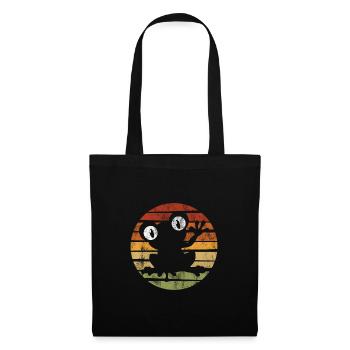 Frosch Frösche Geschenk für Kinder Lustig Witzig - Stoffbeutel - Schwarz - Vorne