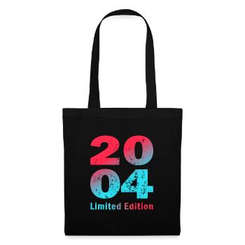 Birthday born in 2004 limited edition Shirt - Tote Bag - black - Front
