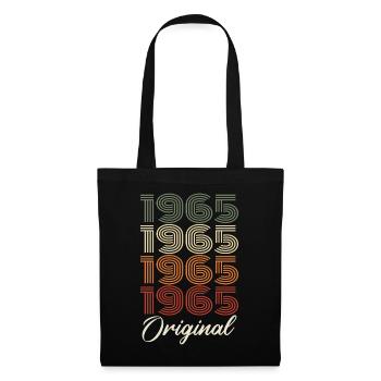 1965 Cadeau D'anniversaire Vintage Original 1965 - Sac en tissu - noir - Devant
