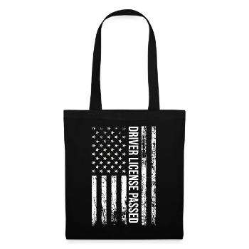 American Flag Driver License Passed Driving Exam - Tote Bag - black - Front