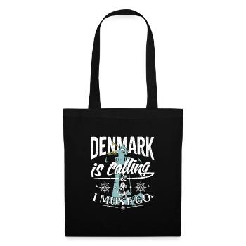 Denmark is calling and I have to go - Denmark - Tote Bag - black - Front