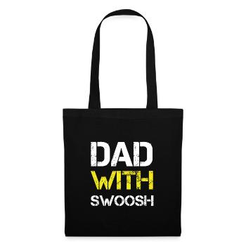 Dad with swoosh - Tote Bag - black - Front