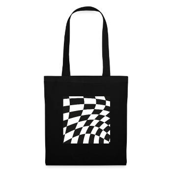 Optical illusion pattern shapes geometry gift - Tote Bag - black - Front