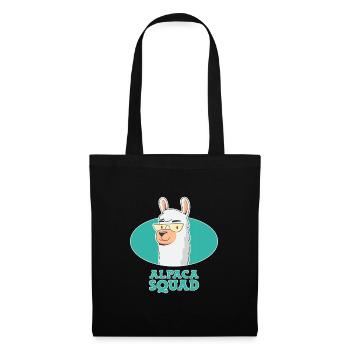Alpaca Squad Funny Alpaca - Tote Bag - black - Front