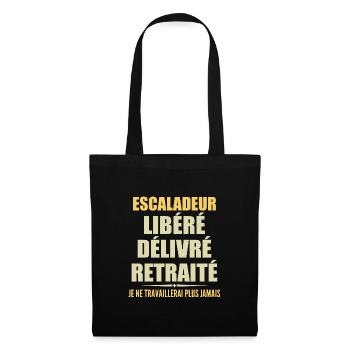 Climber celebrates his retirement with humor gift - Tote Bag - black - Front