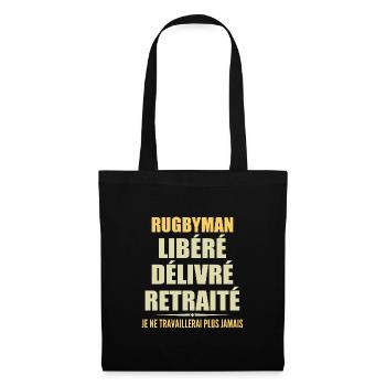 Rugby player celebrates his retirement with humor gift - Tote Bag - black - Front