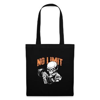 Entraînement de musculation du crâne et No Limit - Sac en tissu - noir - Devant
