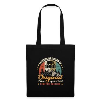 Original legends were born in June 1980 - Tote Bag - black - Front