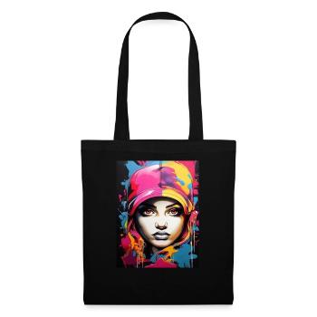 Graffiti style2 - Sac en tissu - noir - Devant