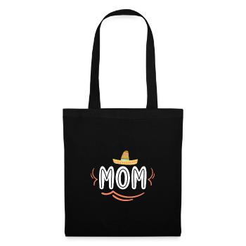 Mom with a Sombrero - Stoffbeutel - Schwarz - Vorne