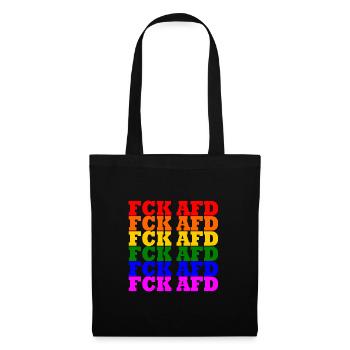 Fck afd - Stoffbeutel - Schwarz - Vorne