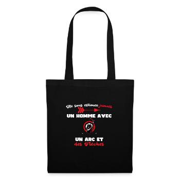 Tir a l Arc Sous Estimez Jamais Archer - Sac en tissu - noir - Devant