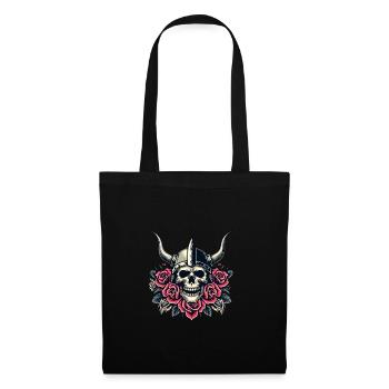 Viking Skull - Tote Bag - black - Front