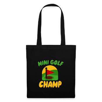 Golf Champ - Stoffbeutel - Schwarz - Vorne