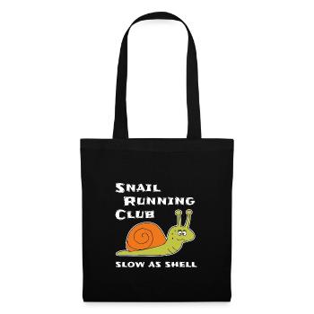 Jogging Running Sport Snail Running Gift Fun - Tote Bag - black - Front