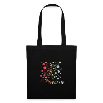 Namaste - Stoffbeutel - Schwarz - Vorne