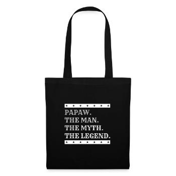 Dad Father Grandpa Gift Idea Papaw Saying Humor - Tote Bag - black - Front