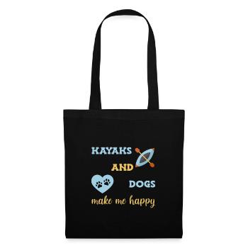 Kayak Kayaking - Sac en tissu - noir - Devant