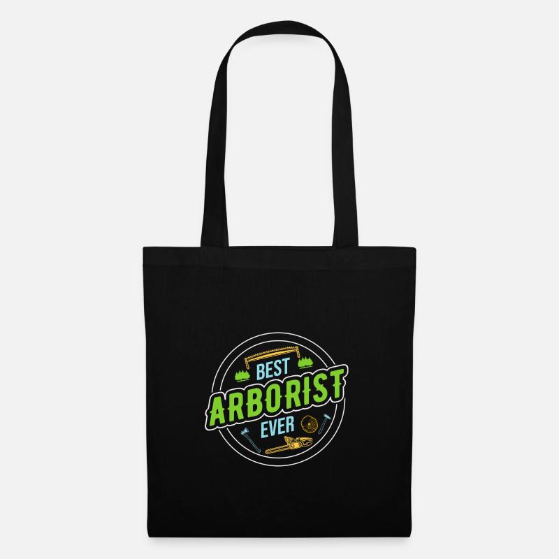 Bûcheron Bûcheron Tronçonneuse - Sac en tissu - noir