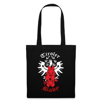 Bébé tyrolien - Sac en tissu - noir - Devant