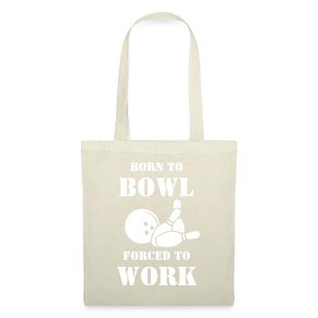 Bowling Bowlingkugel Bowlingbahn Bowlingspieler - Stoffbeutel - Natur - Vorne