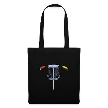 Disc Golf Frisbee - Tote Bag - black - Front
