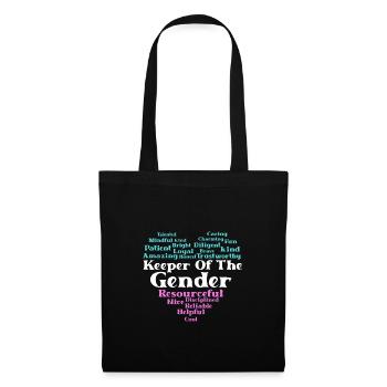 Gender Reveal Babyparty Geschlecht - Tote Bag - black - Front